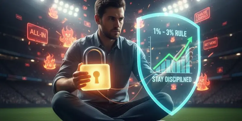 Quản lý vốn cá độ bóng đá theo chiến thuật 1% – 3%: Kỷ luật để hạn chế “cháy” tài khoản 2 Quy tắc vào kèo theo 1% – 3%: khi nào tăng, khi nào giảm?
